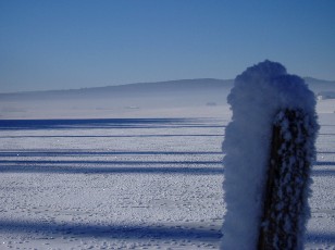 Le lac des Taill�res en hiver